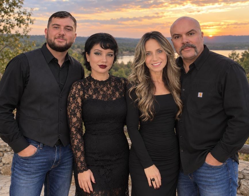 The family behind A & J Print & Stitch